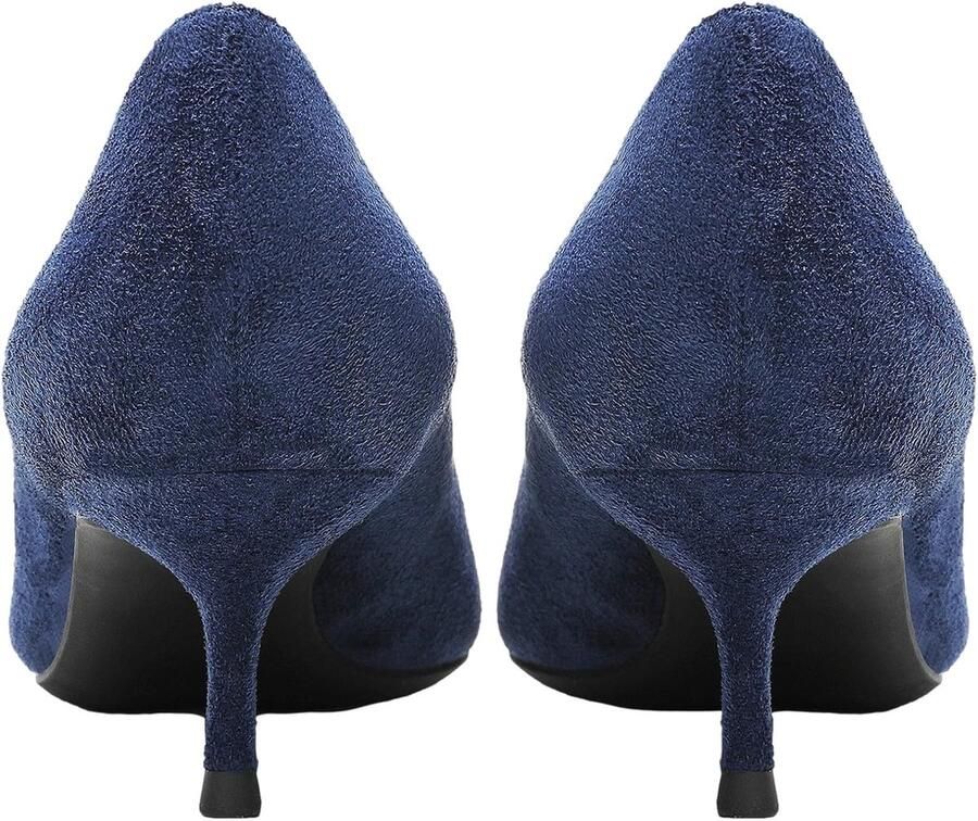 Fluweel Hoge Hakken Elegante Puntige Teen Pumps Jurk Schoenen