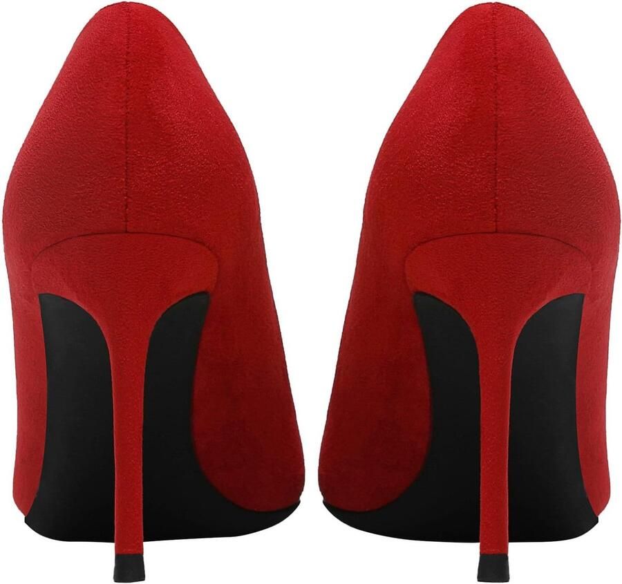 Fluweel Hoge Hakken Elegante Puntige Teen Pumps Jurk Schoenen