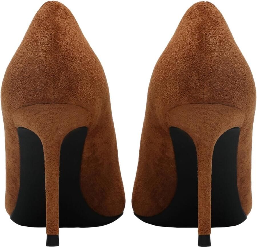 Fluweel Hoge Hakken Elegante Puntige Teen Pumps Jurk Schoenen