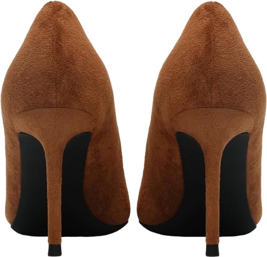 Fluweel Hoge Hakken Elegante Puntige Teen Pumps Jurk Schoenen