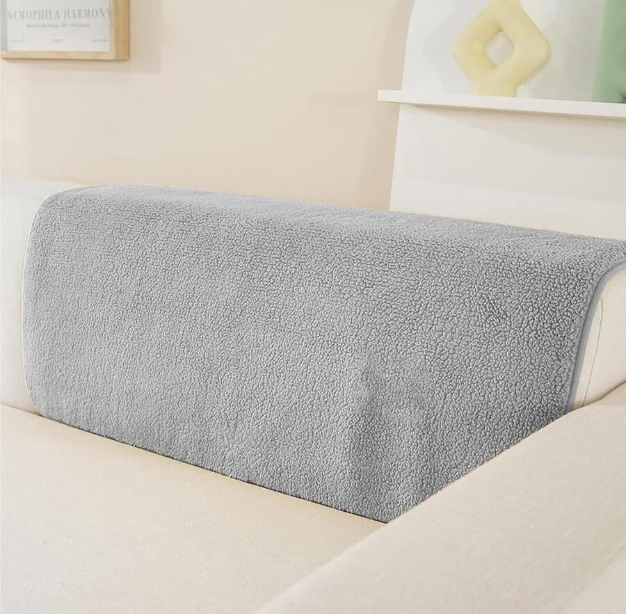 Fluwelen bankhoezen voor 1-4-zitsbank met antislip onderlegger ideaal als sprei en bescherming voor banken ook geschikt voor hoekbanken en als bankbeschermer voor huishoudens met honden