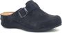 Foxter Dames pantoffels Dames clogs Dames sloffen Zwart - Thumbnail 1