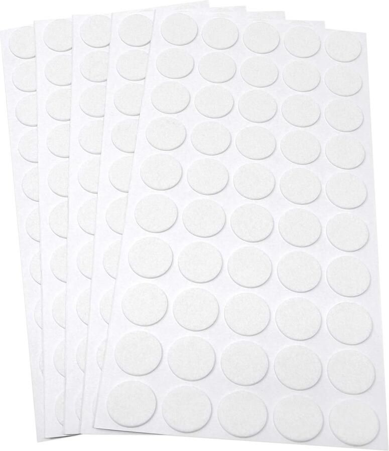 FP-15-SA-WH-20-50-5 FP-15-SA-WH-20-50 250 x viltglijders wit Ø mm