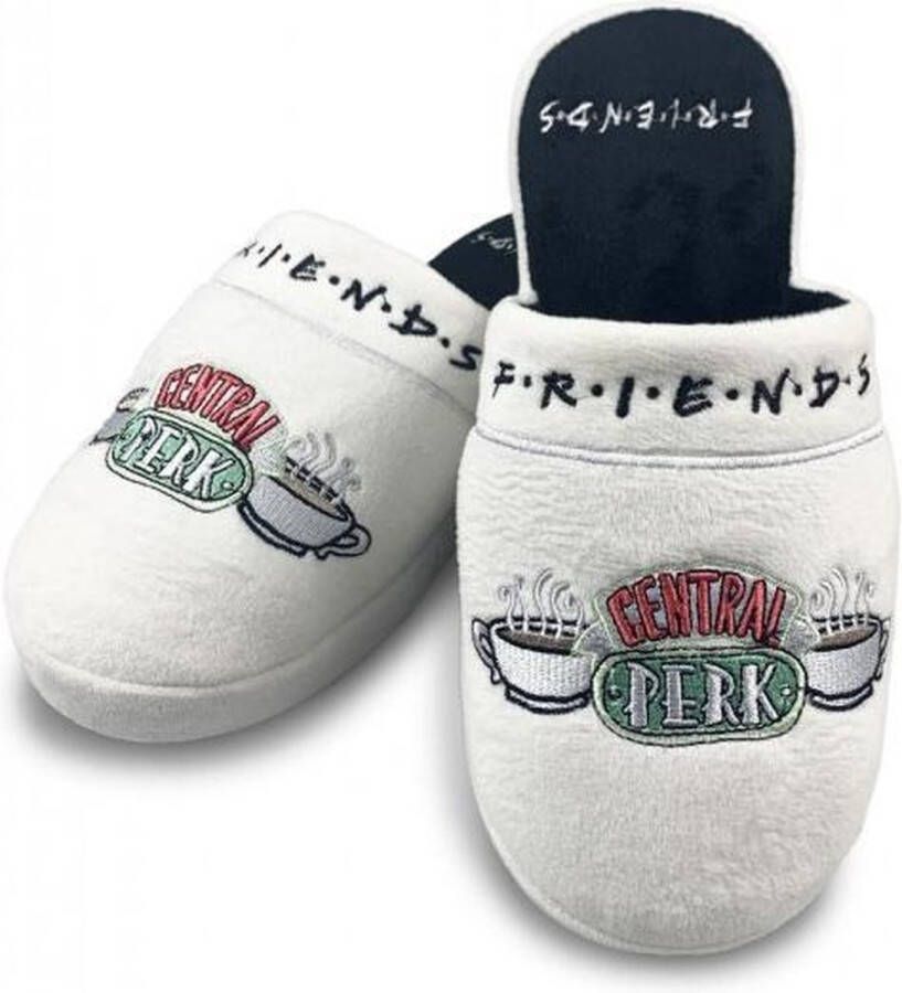 Friends pantoffels wit instappers Central Perk 38