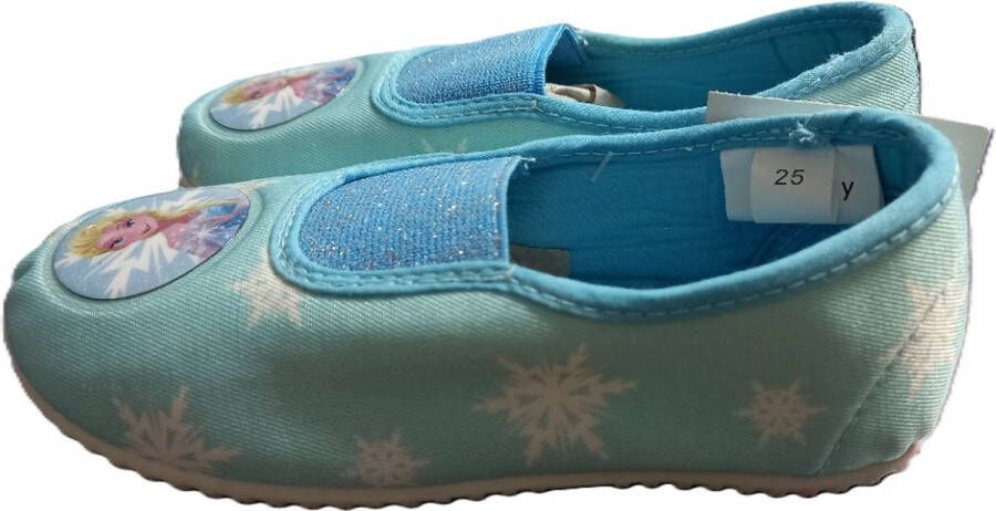 Disney Frozen pantoffels sloffen blauw rubberen zool