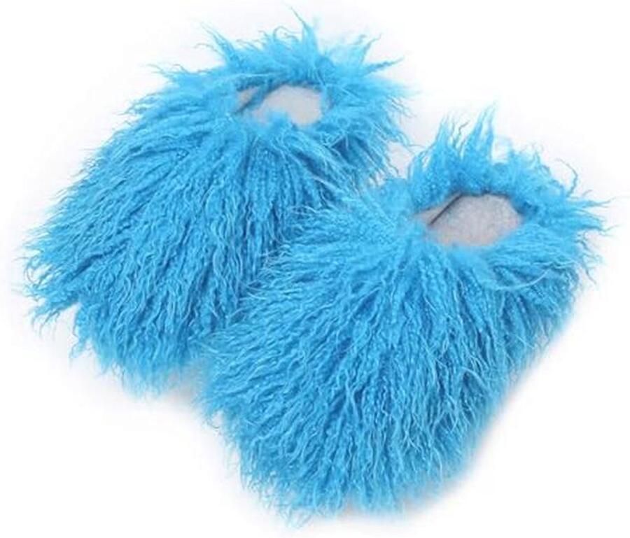 Fuzzy Faux Fur Slippers voor Dames en Meisjes Luxe Antislip Warm en Comfortabel