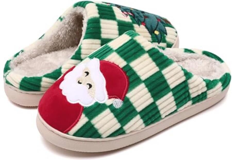 Fuzzy Geheugenschuim Pantoffels voor en Comfortabele en Antislip Huisslippers