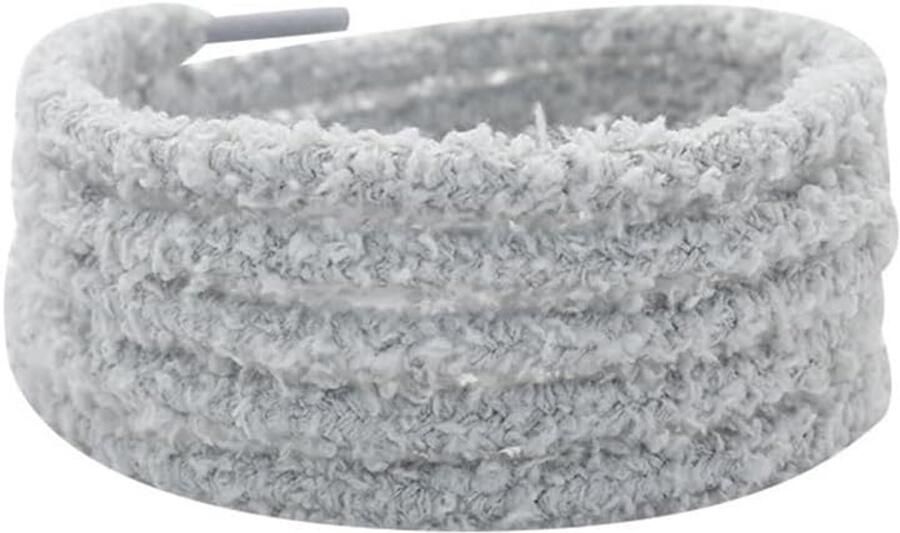 Ronde Pluche Schoenlaces Zachte Elastische Vervangende Veters voor Sneakers en Laarzen 2 Paar