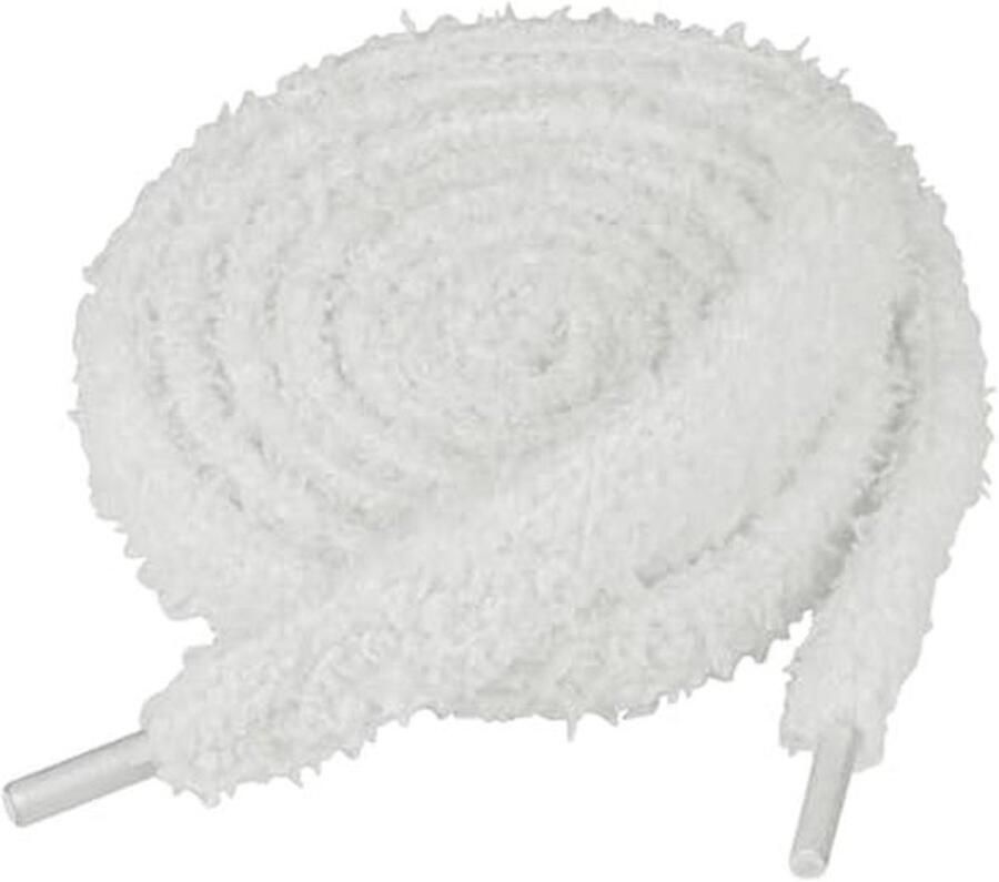 Fuzzy Pluizige Schoenveters voor Sneakers Dikke Brede Lacing