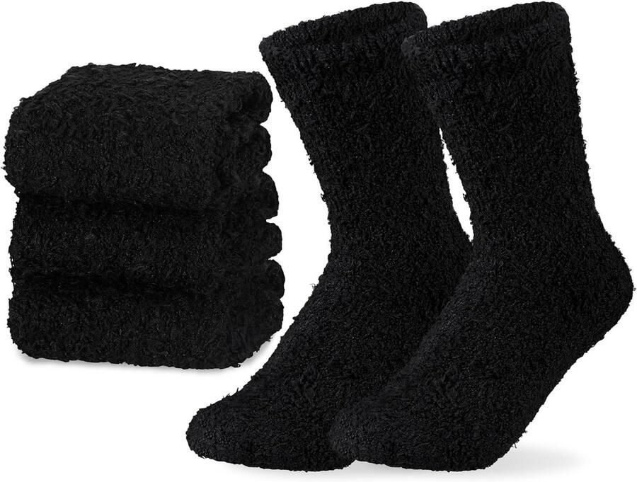 Fuzzy Sokken voor Dames Zacht Pluizig Slipper Warme Bed Sokken