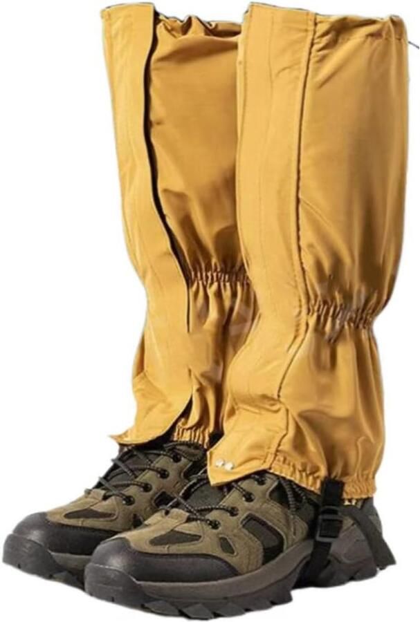 Gaiters Outdoor Beenbeschermers Bescherming Buiten Verstelbare Pasvorm Lengte Bruin