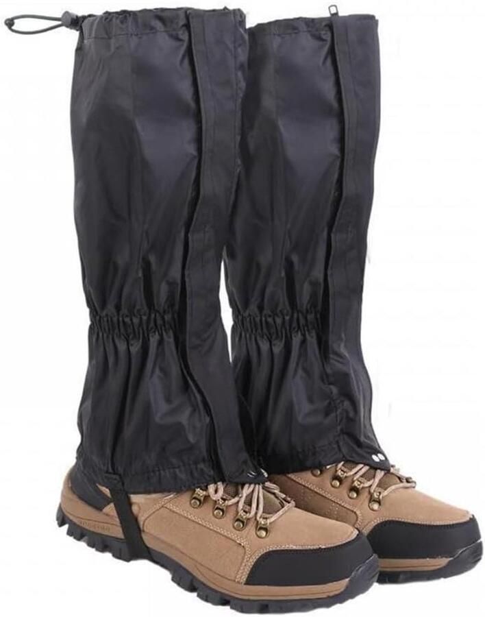 Gaiters Paar Schoenhoezen Been Outdoor Activiteiten Waterdicht Ade d Hoog Zwart