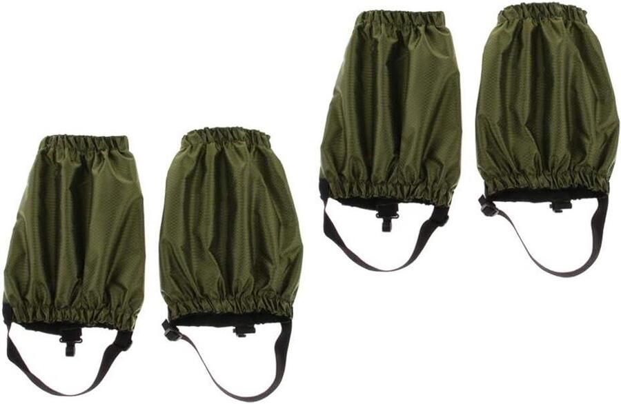 Gaiters Wandelschoenen Sneeuwkappen Beenwarmers Bescherming Outdoor Waterdicht Oxford Doek Hoog Legergroen
