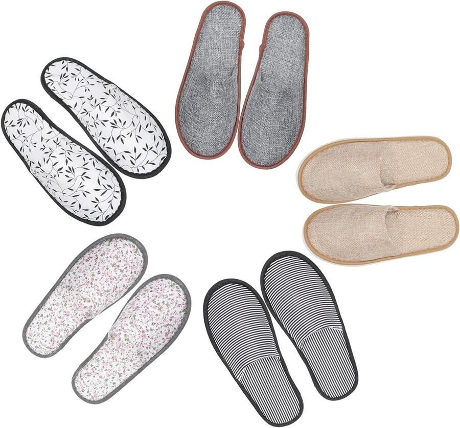 Gasten Pantoffels Huis Slippers Comfortabel Thuis Antislip EVA-zool 28 x Grijs