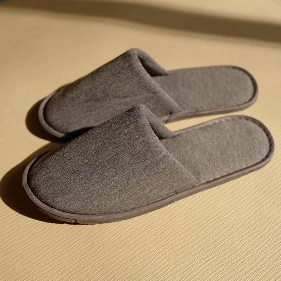 Gastpantoffels van Vilt Antislip Uniseks Wegwerp-Pantoffels Spa-Pantoffels Hotelslippers Gastenschoenen set 10 paar pantoffels voor hotel thuis gast spa