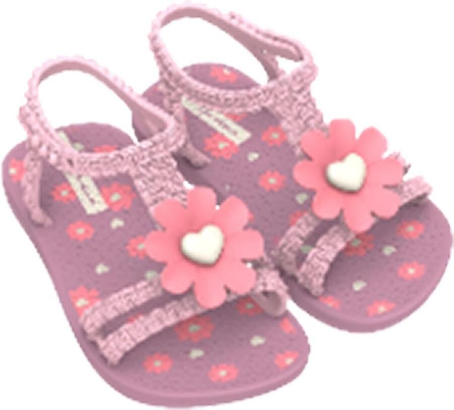 Gave Daisy Kinderslippers Meisjes met Bloemen en Hartje Zomer Teenslippers