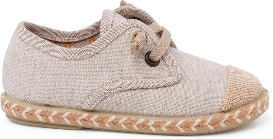 Kinder Blucher Schoenen met Elastische Veter en Jute Details voor Jongens