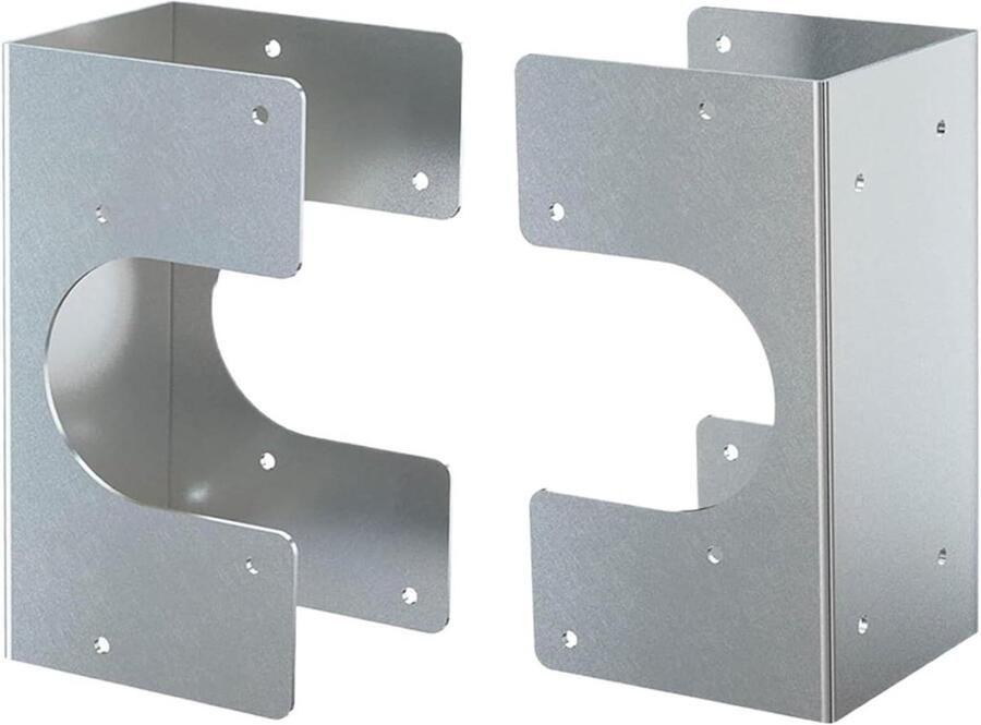 Metalen Stud Schoenen Pijpsteunen Staal Structurele Versterking Zwaar Uitgevoerd 2 Stuks Zilverkleurig
