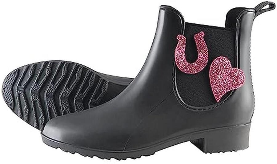 Gelukkige Kinderlaarzen met Glittereffect Robuuste en Waterdichte Enkellaarsjes