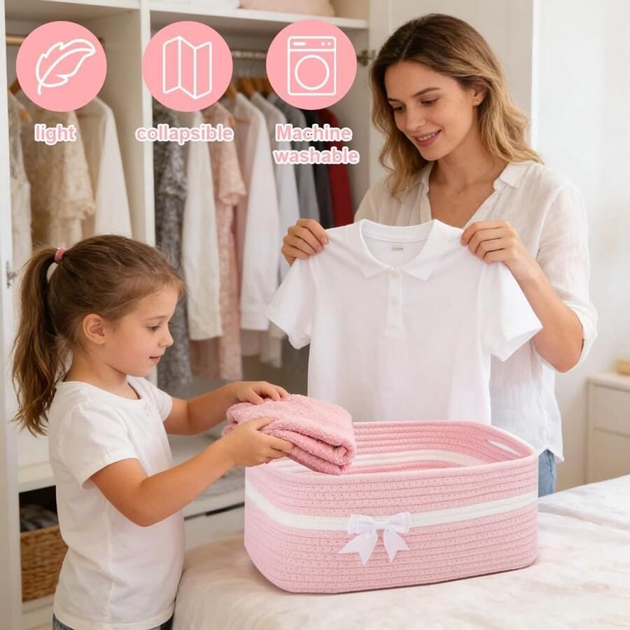 Geschenkmand Leeg Groot Cadeaumand Leeg 34x25x Opbergmand met Cadeauzakjes en Linten Mand voor Geschenken Gevlochten met Handgrepen Decoratieve Mand voor Verjaardag Huwelijk
