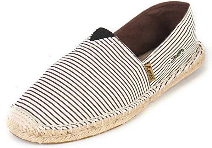 Gestreepte Ademend Slip On Espadrilles voor Heren