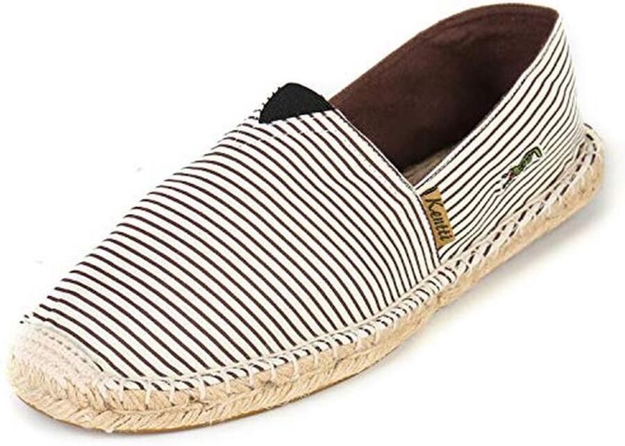 Gestreepte Ademend Slip On Espadrilles voor Heren