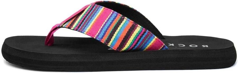 Dames Teenslippers Flatform Gestreept Zomer Sandalen