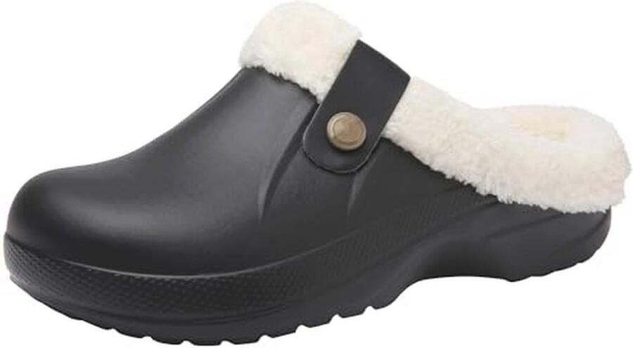 Gevoerde Clogs voor en Waterdichte Winterpantoffels Warm en Antislip Voor Binnen en Buiten