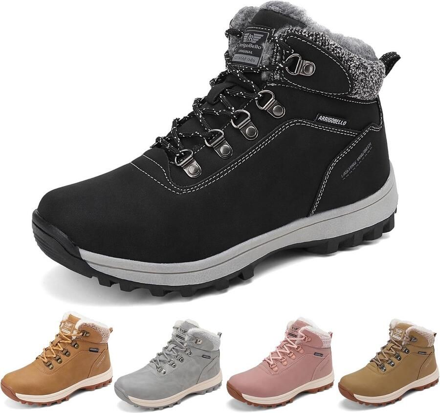 Gevoerde Dames Enkellaarzen Winter Schoenen Warm Werk Wandelen Outdoor