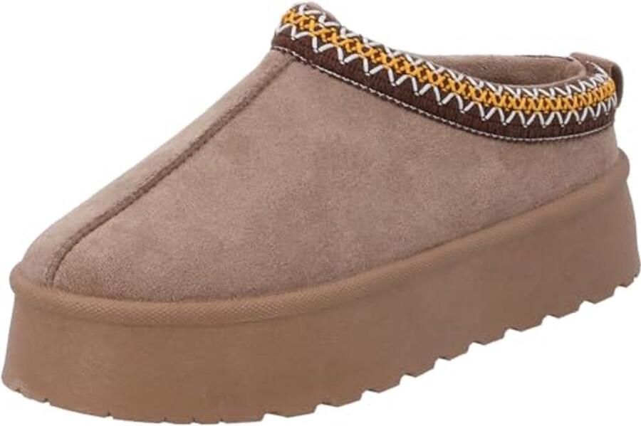 Gevoerde damesslippers voor de winter Comfortabele pantoffels voor binnen en buiten