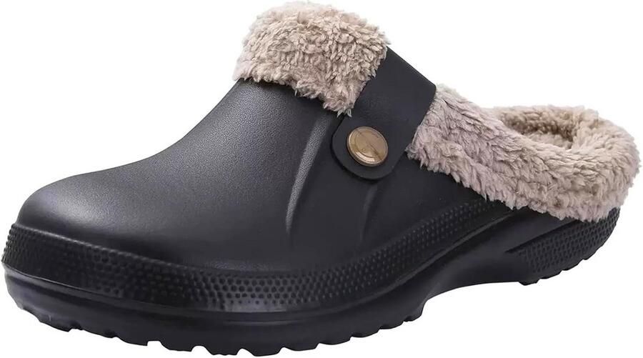 Gevoerde Klompen Pantoffels Waterdicht Antislip voor Winter Tuin & Binnen