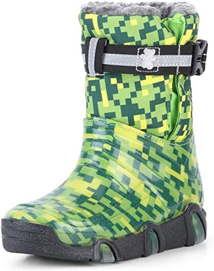 Gevoerde Rubber Sneeuwlaarzen voor Kinderen Warm en Waterdicht