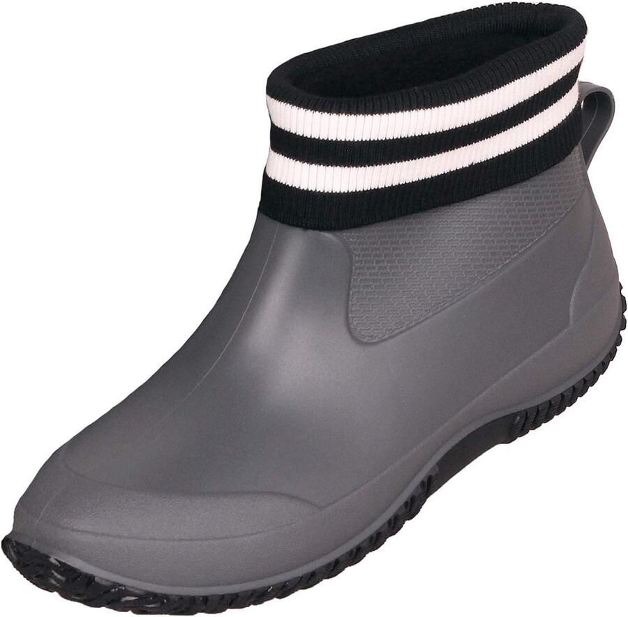 Waterdichte Korte Rubberen Laarzen met Profielzool voor Tuin en Buitenactiviteiten