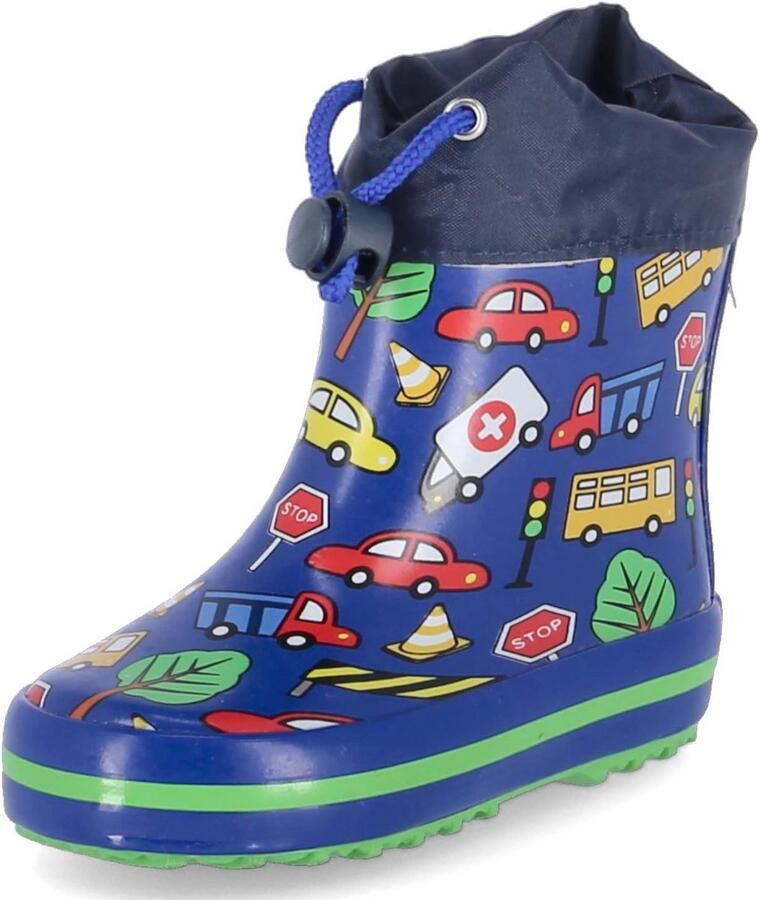 Gevoerde rubberlaarzen voor jongens met antislipzool