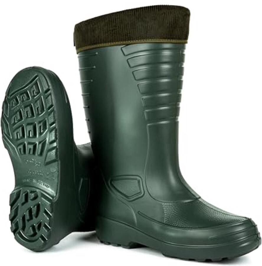 Gevoerde waterdichte rubberlaarzen voor heren Lichtgewicht EVA-schuim winterlaarzen