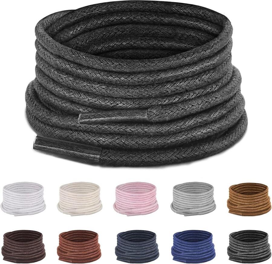 Gewaxt Katoenen Golfschoenveters Antislip Vervangende Veters voor Spikeless Golfschoenen