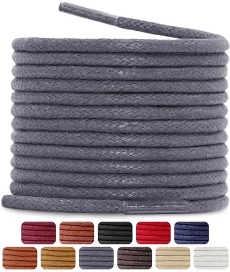 Gewaxte Waterafstotende Schoenveters voor Herenschoenen 2 Paar Vervangende Schoenveters