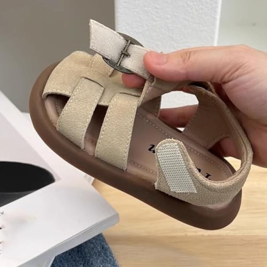 Baby Geweven Sandalen Zachte Zool Groen