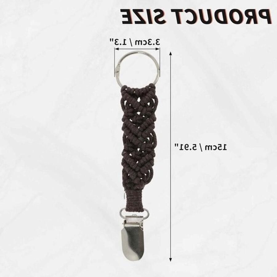 Geweven hoedenhouder voor outdooractiviteiten reishoedclips en tasaccessoires 2 stuks