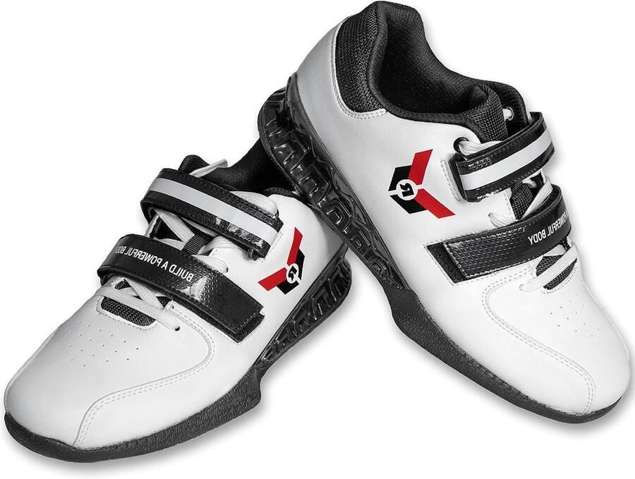 Gewichthefschoenen Squat schoenen trainingsschoenen Krachttraining Verhoogde hiel Zwart