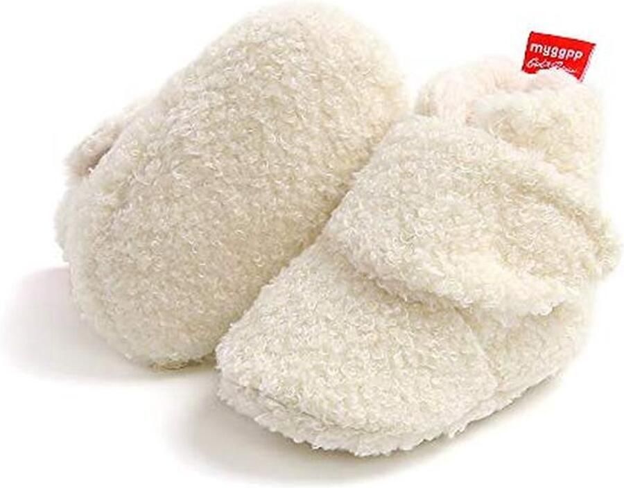 Gezellige Fleece Bootschoenen voor Baby en Zachte Slippers voor Pasgeborenen