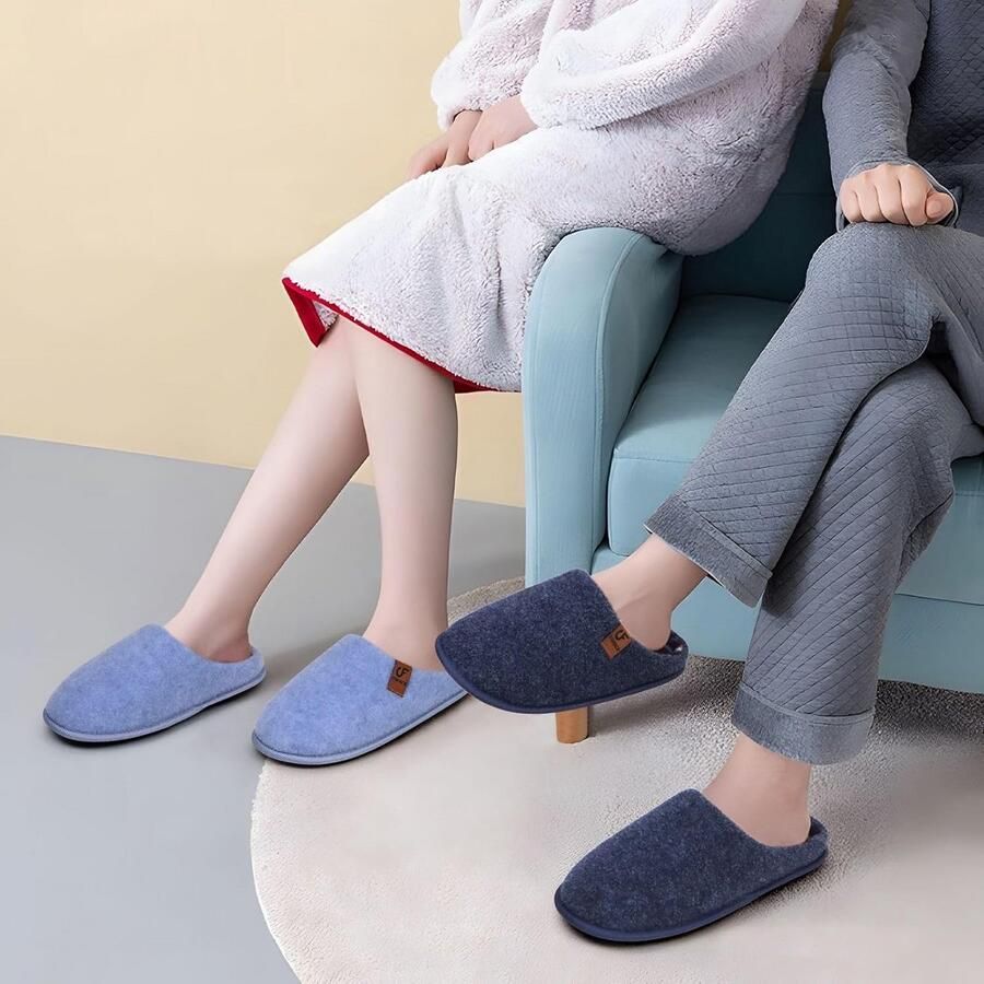 Gezellige Memory Foam Schuurslippers voor Mannen Casual Slip-On Warm Huis en Outdoor Schoenen met Boog Ondersteuning