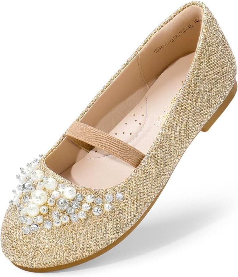 Girl's Peuter Little Kid Big Kid Aurora-03 Mary Jane Ballerina platte schoenen