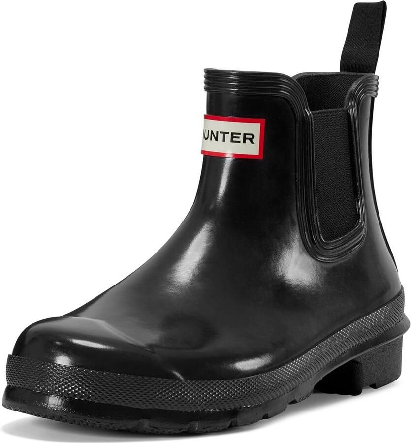Dames Chelsea Boots Cho-Schoenen Waterdicht Zwart Lak