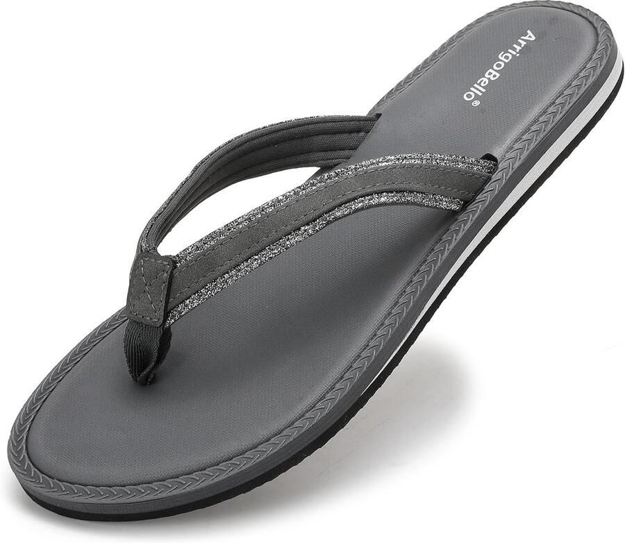 Glanzende Teenslippers voor Dames Comfortabele Zomersandalen voor Strand