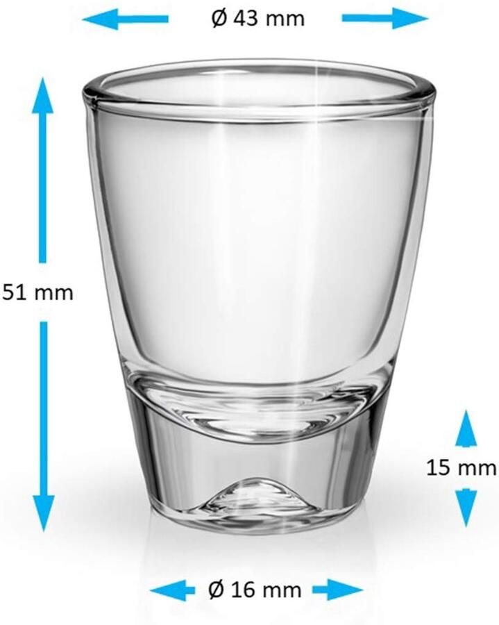 Glazen 2Cl Helder Glas Recyclebaar Vaatwasser Veilig