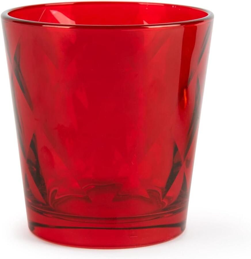 Glazen glas inhoud 245 ml meerkleurig