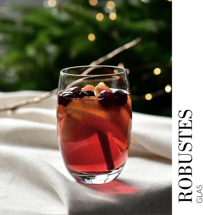 Glazen Set van 6 440 ml Elite Collectie| Kristalglas Perfect voor Thuis Restaurants en Feesten Vaatwasser Veilig
