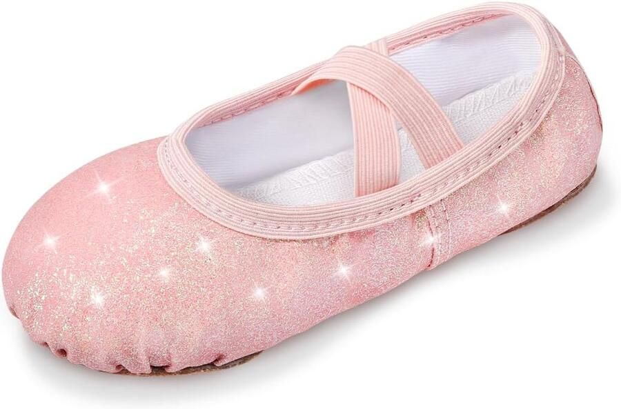 Glitter Balletschoenen Meisjes Splitzool Dansschoenen voor Ballet en Gymnastiek