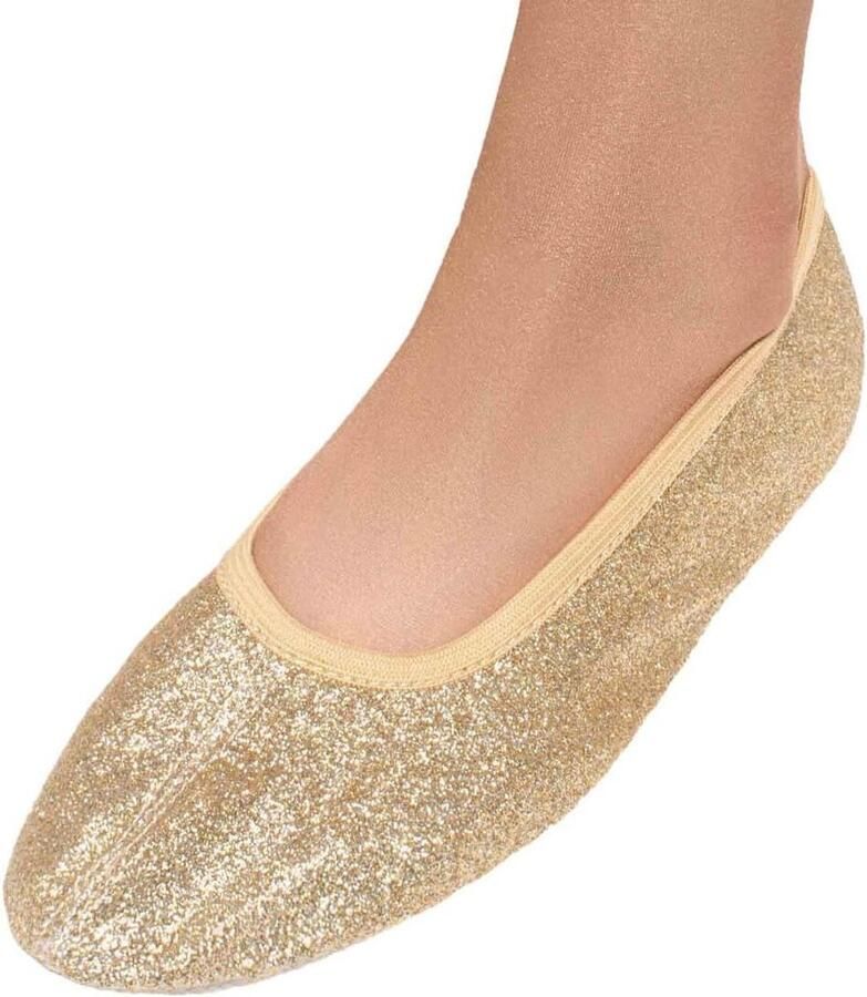 Glitter Gymnastiekschoenen Balletzolen Turnschoenen Balletschoenen met Antislip Rubberen Zool